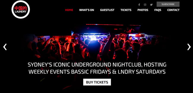 31 Night Club Website Design Examples We Love [+ How To Make Your Own]